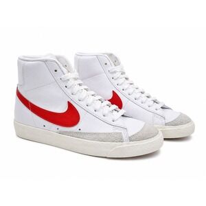 Nike Blazer Mid 77‎ Vintage White Habanero Red BQ6806-102 Mens 7 High Top Shoes
